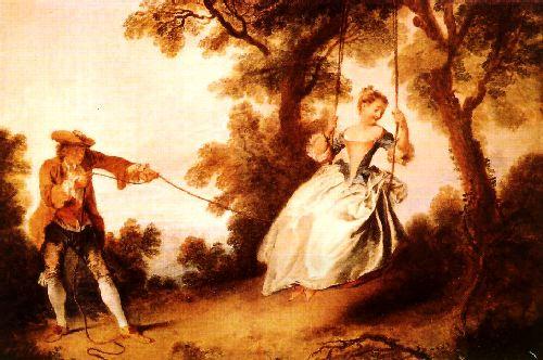 Nicolas Lancret Woman on a Swing oil painting picture